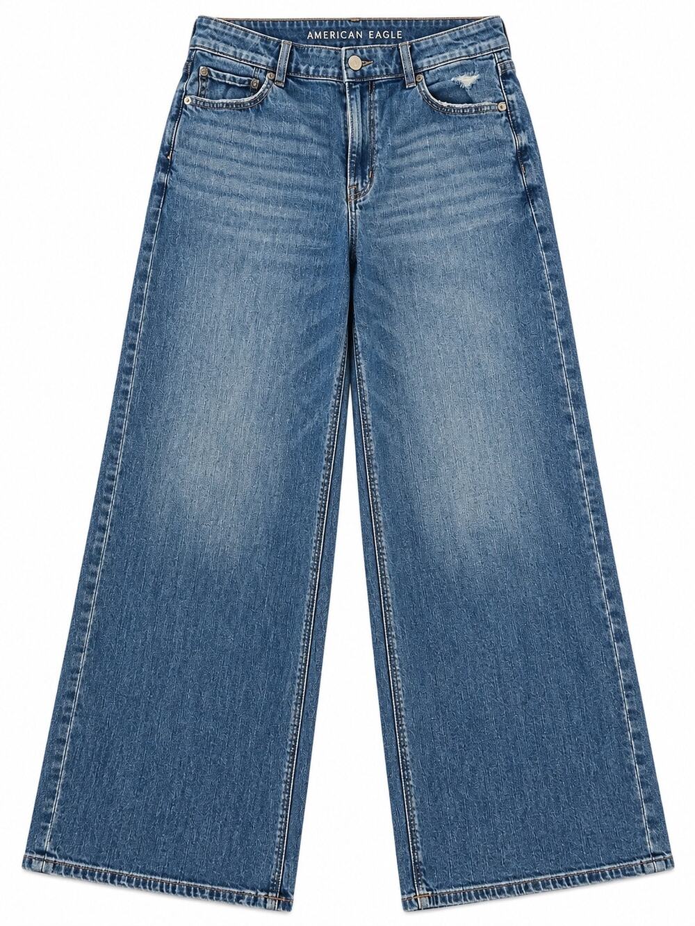 American Eagle Low-Rise Baggy Wide Leg Jeans Size 12L